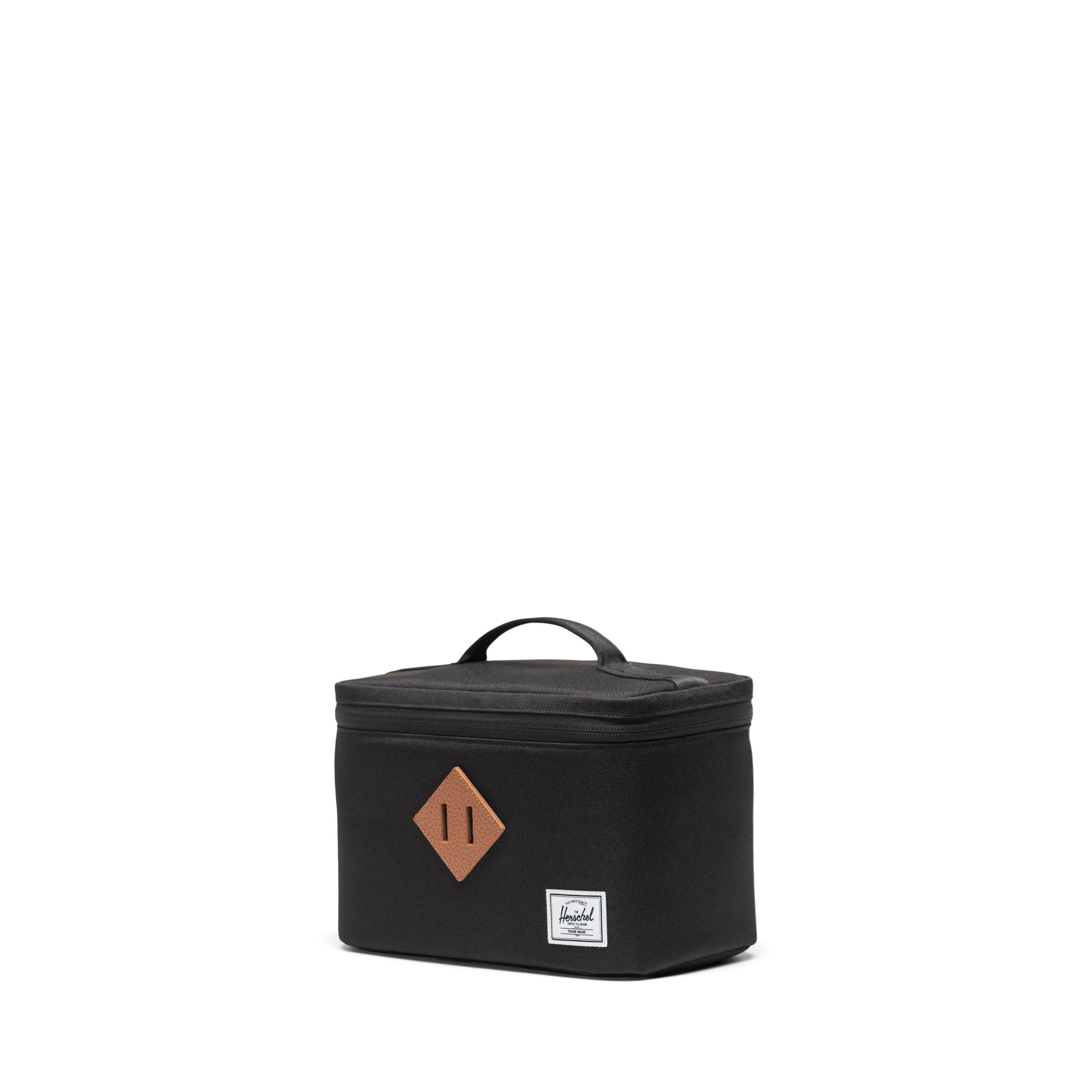 Herschel Heritage Lunch Box 6.25L in Black — three-quarter view