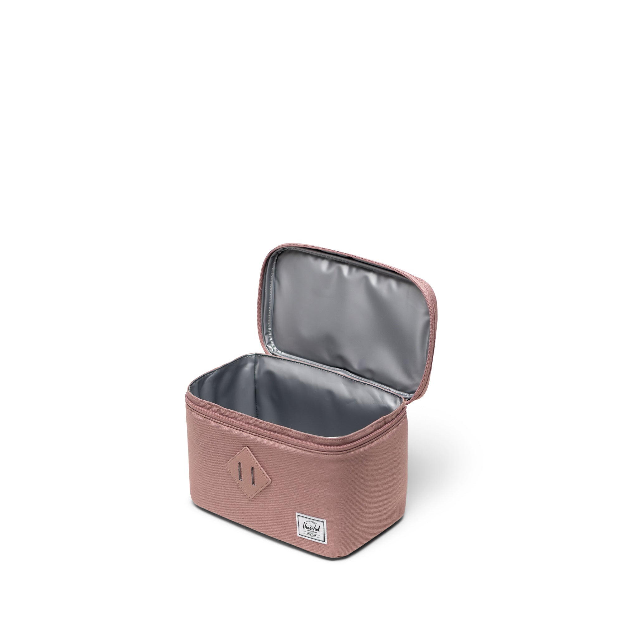 Herschel Heritage Lunch Box 6.25L in Ash Rose — interior view