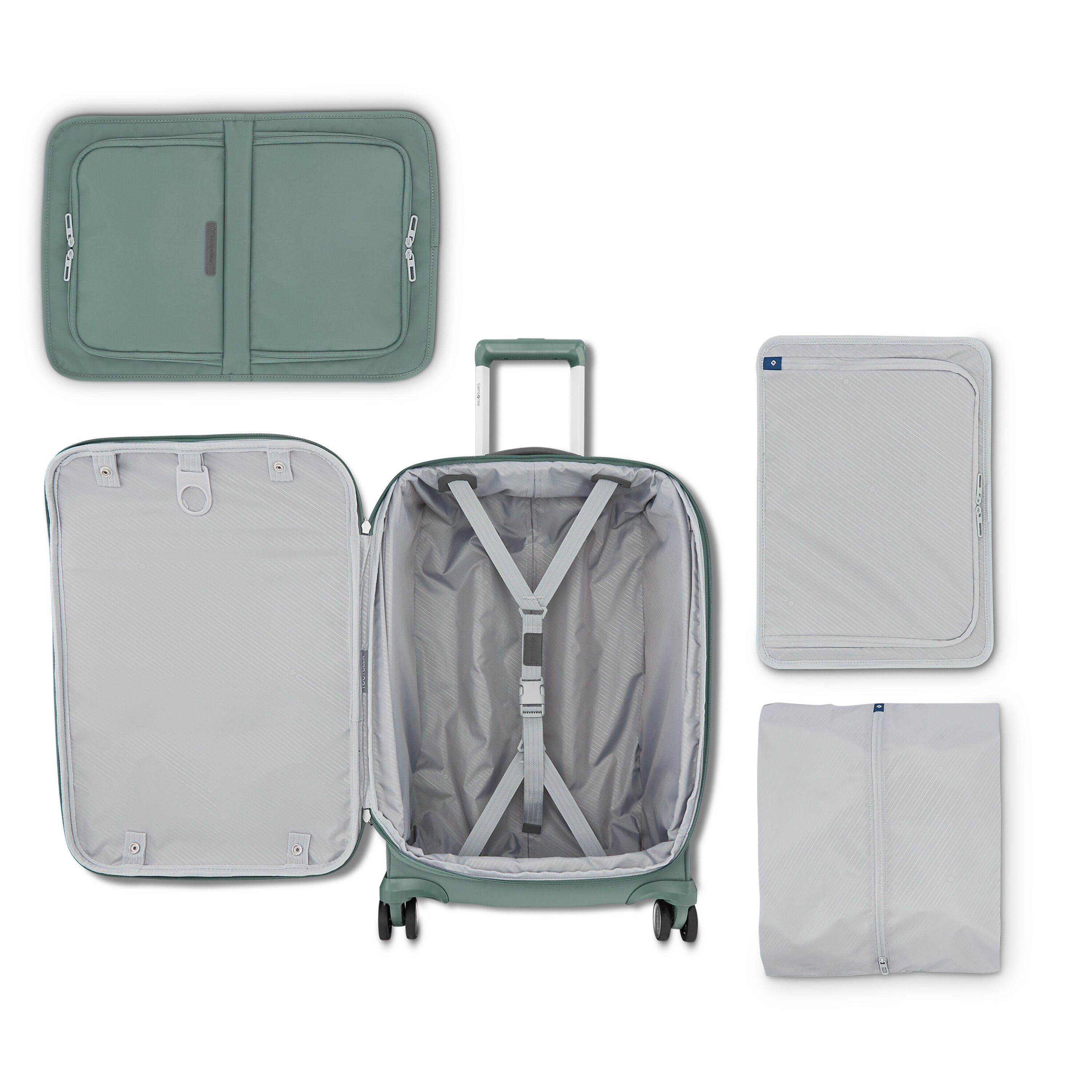 Samsonite Elevation Plus Softside Carry-On Spinner, view 3