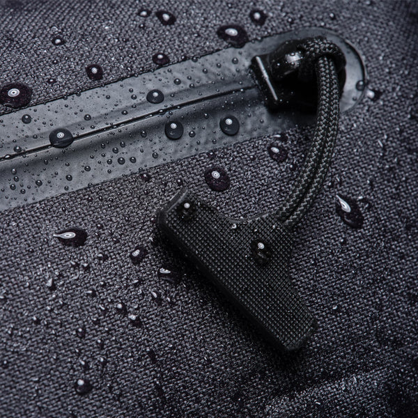 Chrome Industries Kadet Max WP 15L sling bag – close-up of the welded waterproof seam