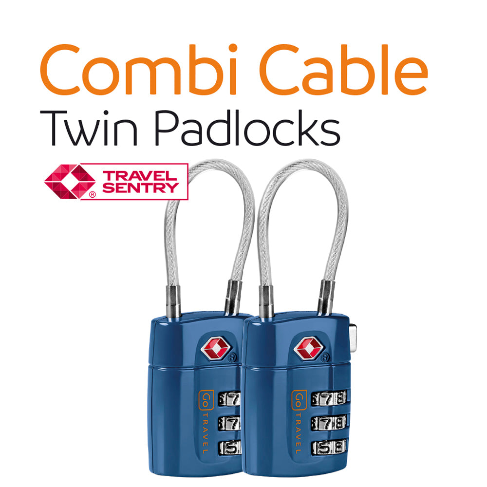 Go Travel TSA Combi Cable Padlocks – pair