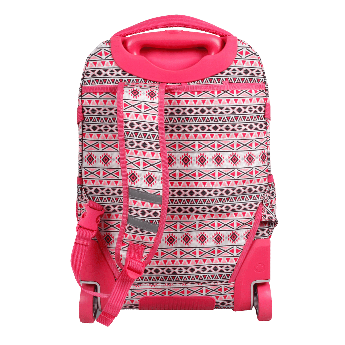 J World Lunar Multi-Purpose Laptop Rolling Backpack (19.5 Inch) in Skandi Pink — back view 2 # color_Skandi Pink