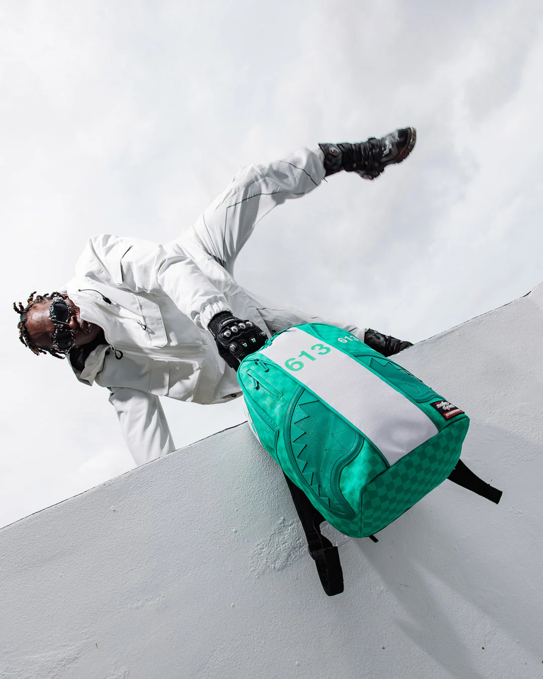 Sprayground Squid Game Collab Jumpsuit Backpack, view 11