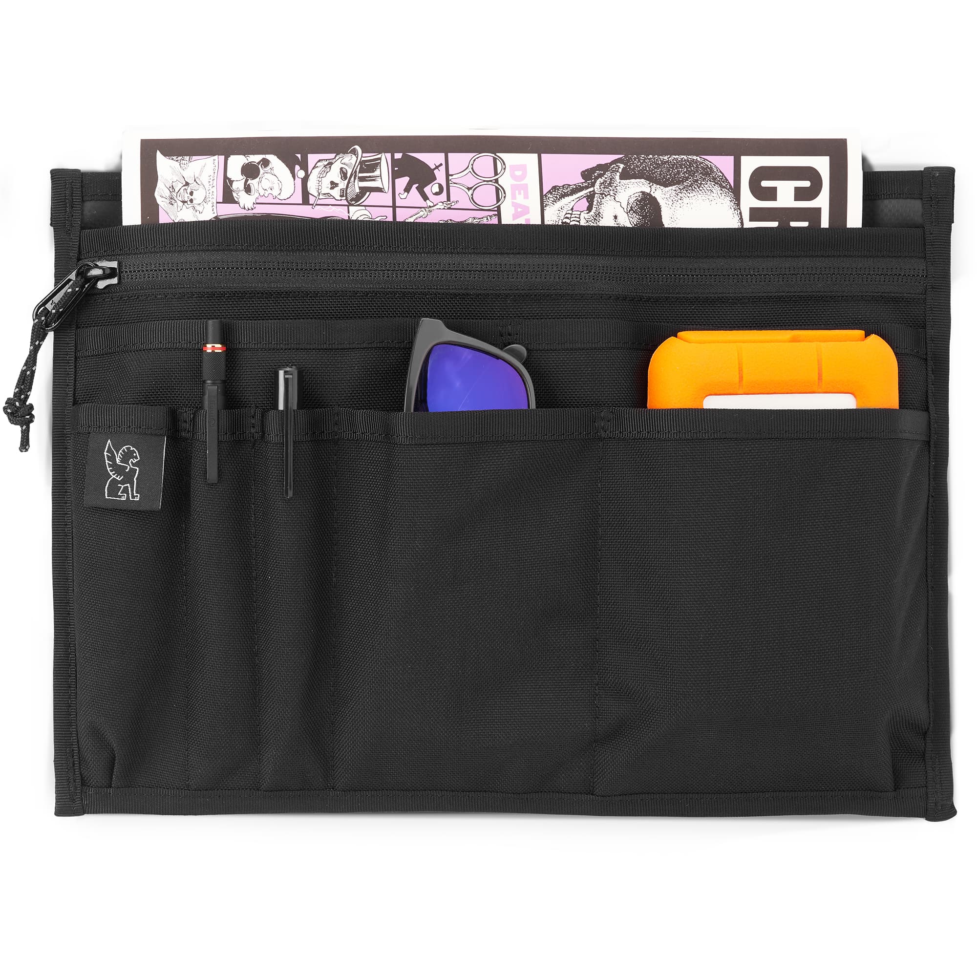 Chrome Industries Messenger Bag Organizer 2.0 in Black — detail view