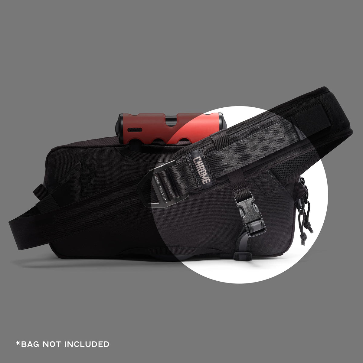 Chrome Industries Mini Kadet Stabilizer Strap in Black — detail view