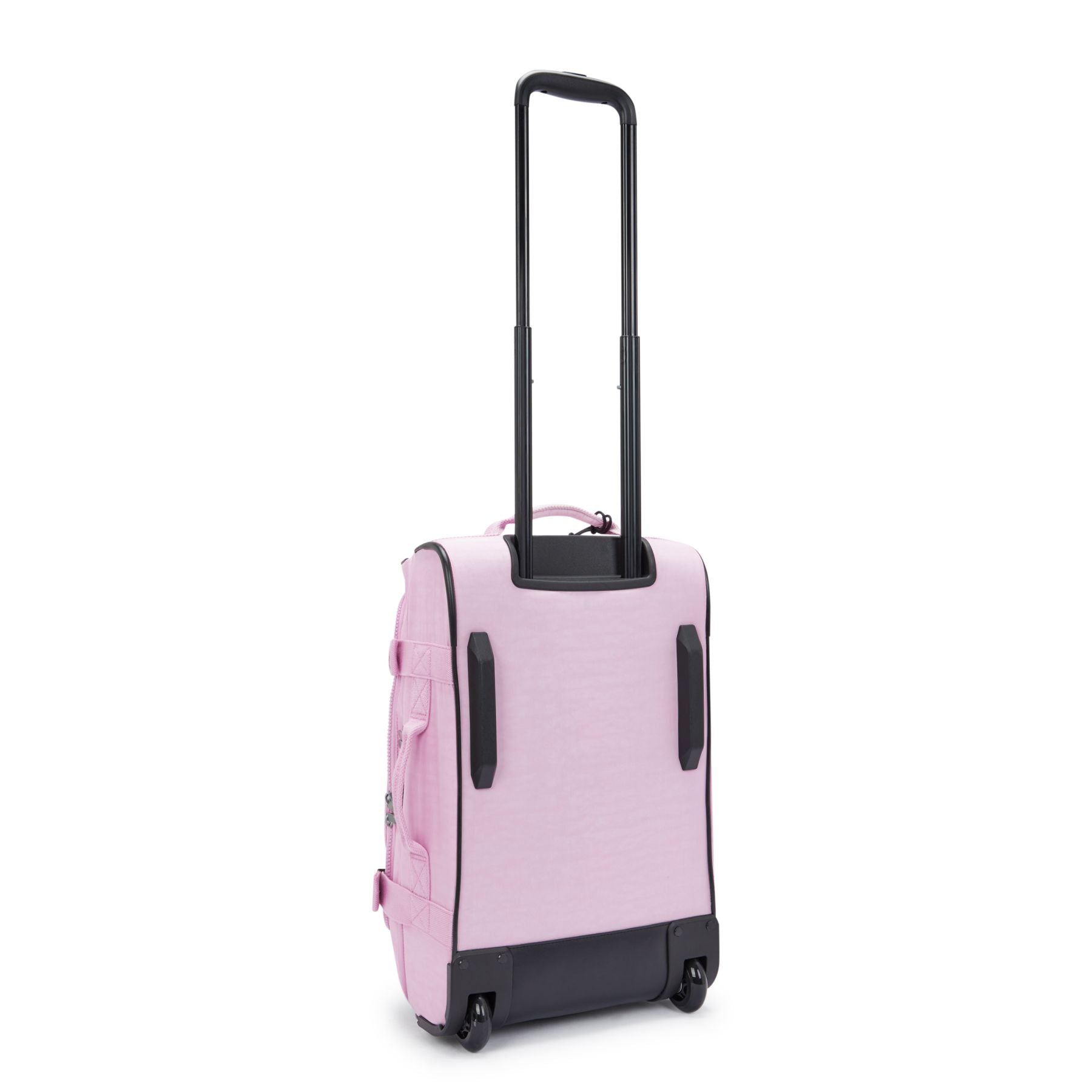 Kipling Aviana Small Rolling Carry-On Luggage in Blooming Pink — side view # color_Blooming Pink
