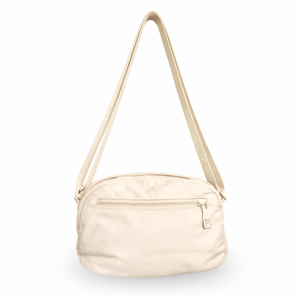 BoBo Crossbody Bag in White - nylon