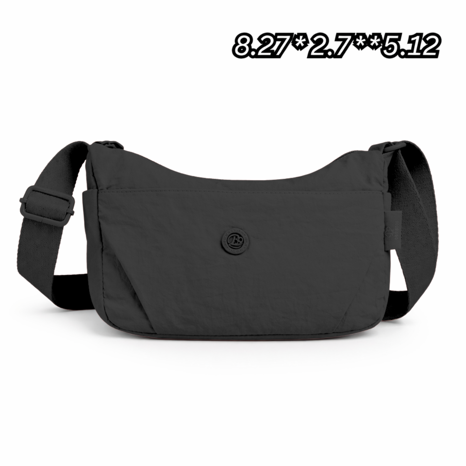 BoBo Crossbody Bag in Black - nylon