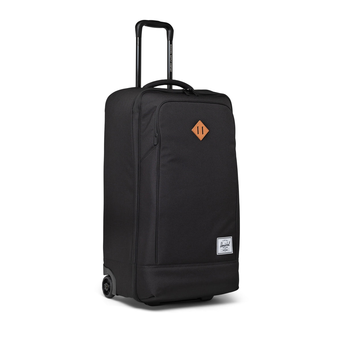 Herschel Heritage Softshell Luggage | Medium - 92L in Black — angle view 4 # color_Black