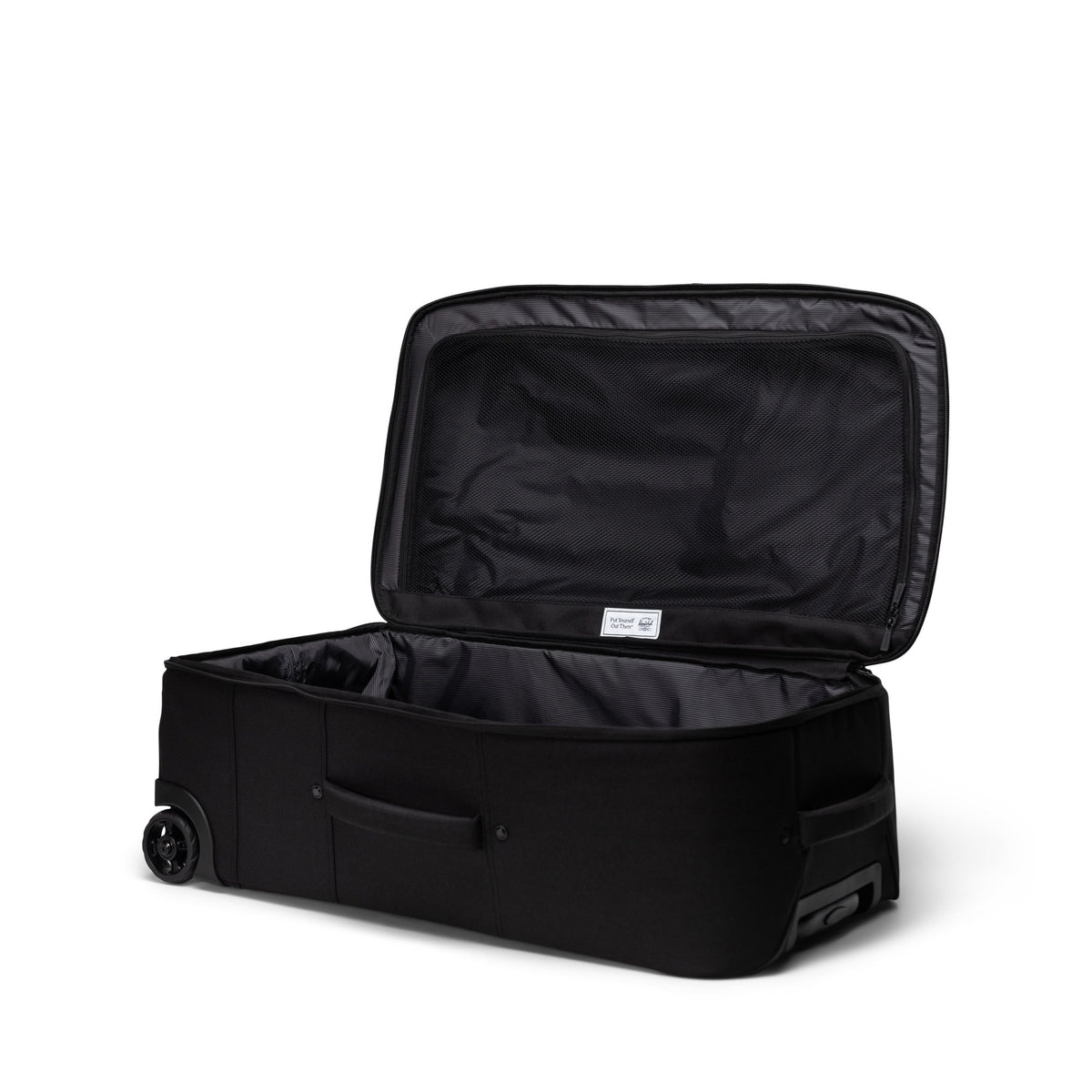 Herschel Heritage Softshell Luggage | Medium - 92L in Black — interior view 2 # color_Black