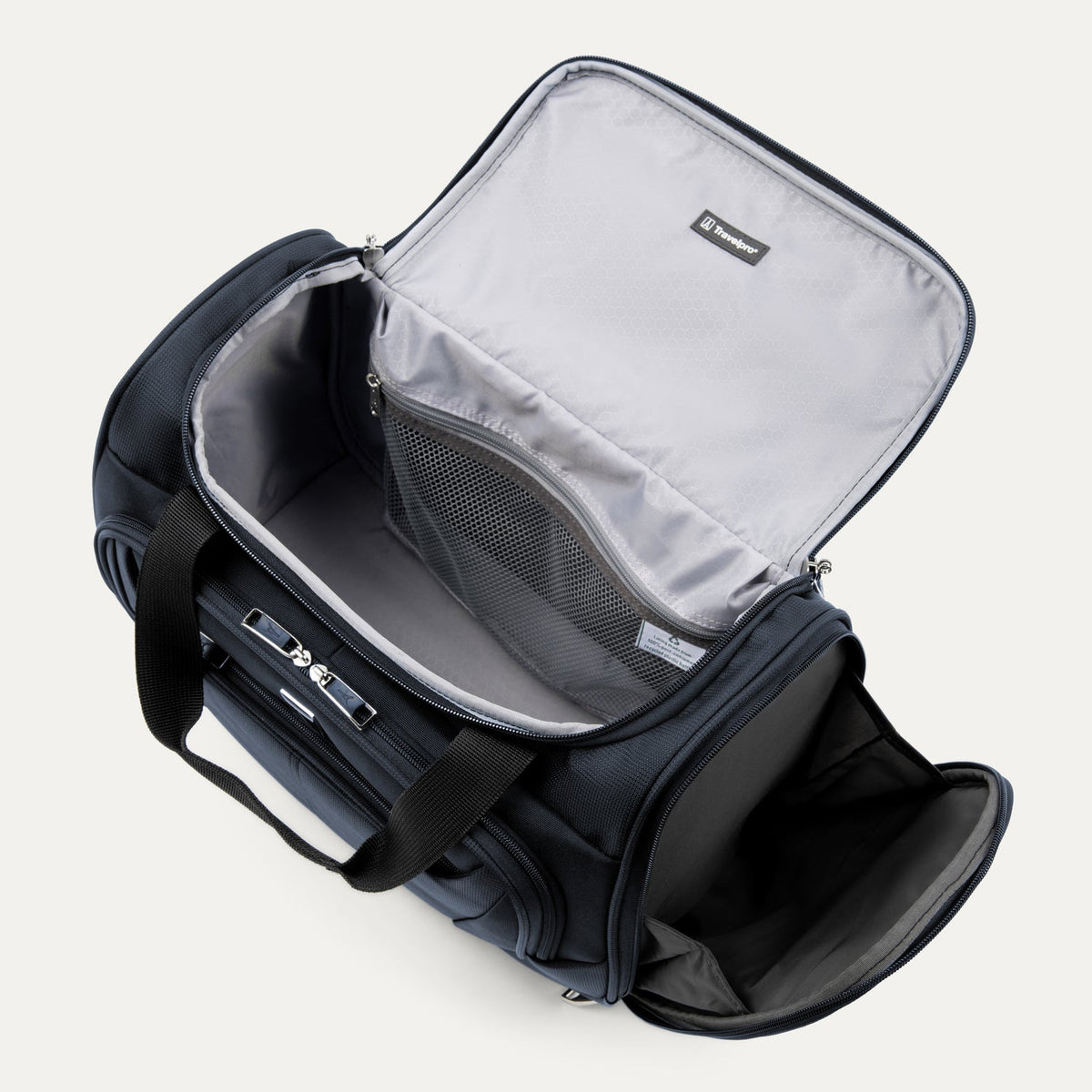 Travelpro Maxlite 5 Soft Tote in Midnight Blue — interior view