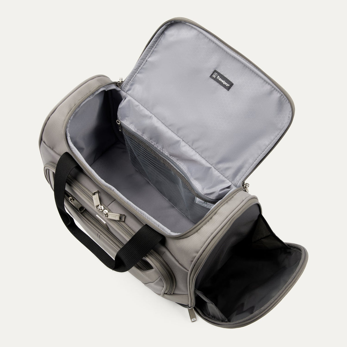 Travelpro Maxlite 5 Soft Tote in Champagne — interior view