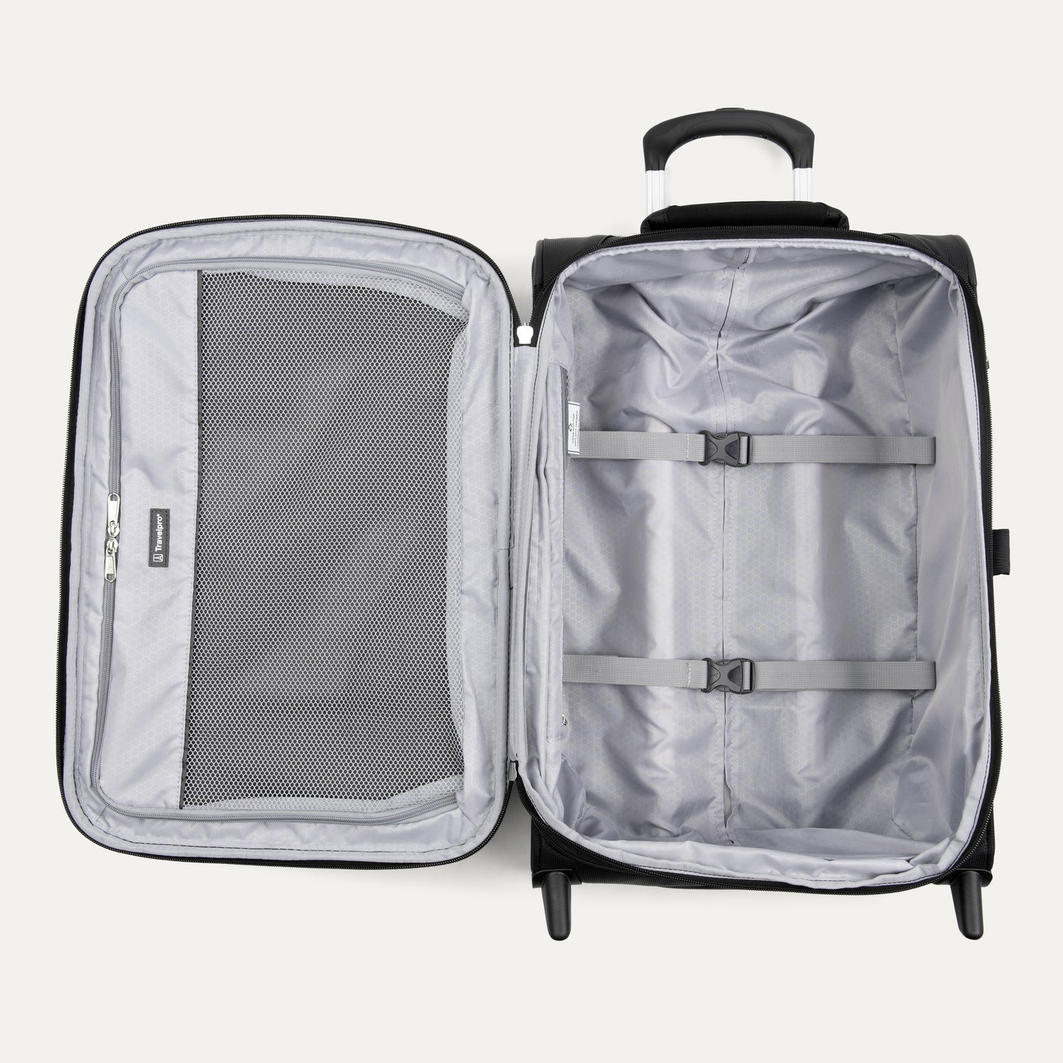 Travelpro Maxlite 5 22" Carry-On Expandable Rollaboard in Black — interior view