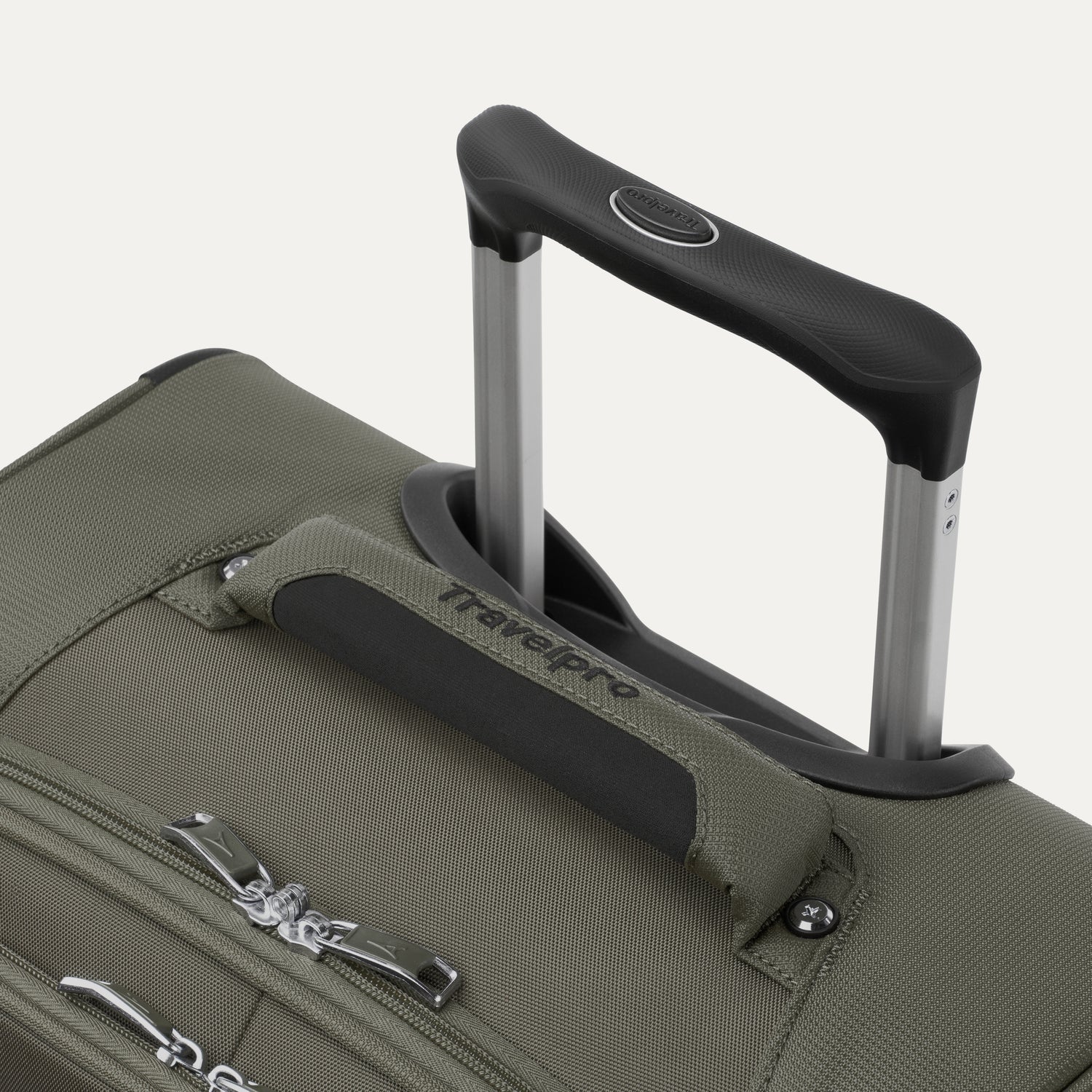 Travelpro Maxlite 5 22" Carry-On Expandable Rollaboard in Slate Green — detail view