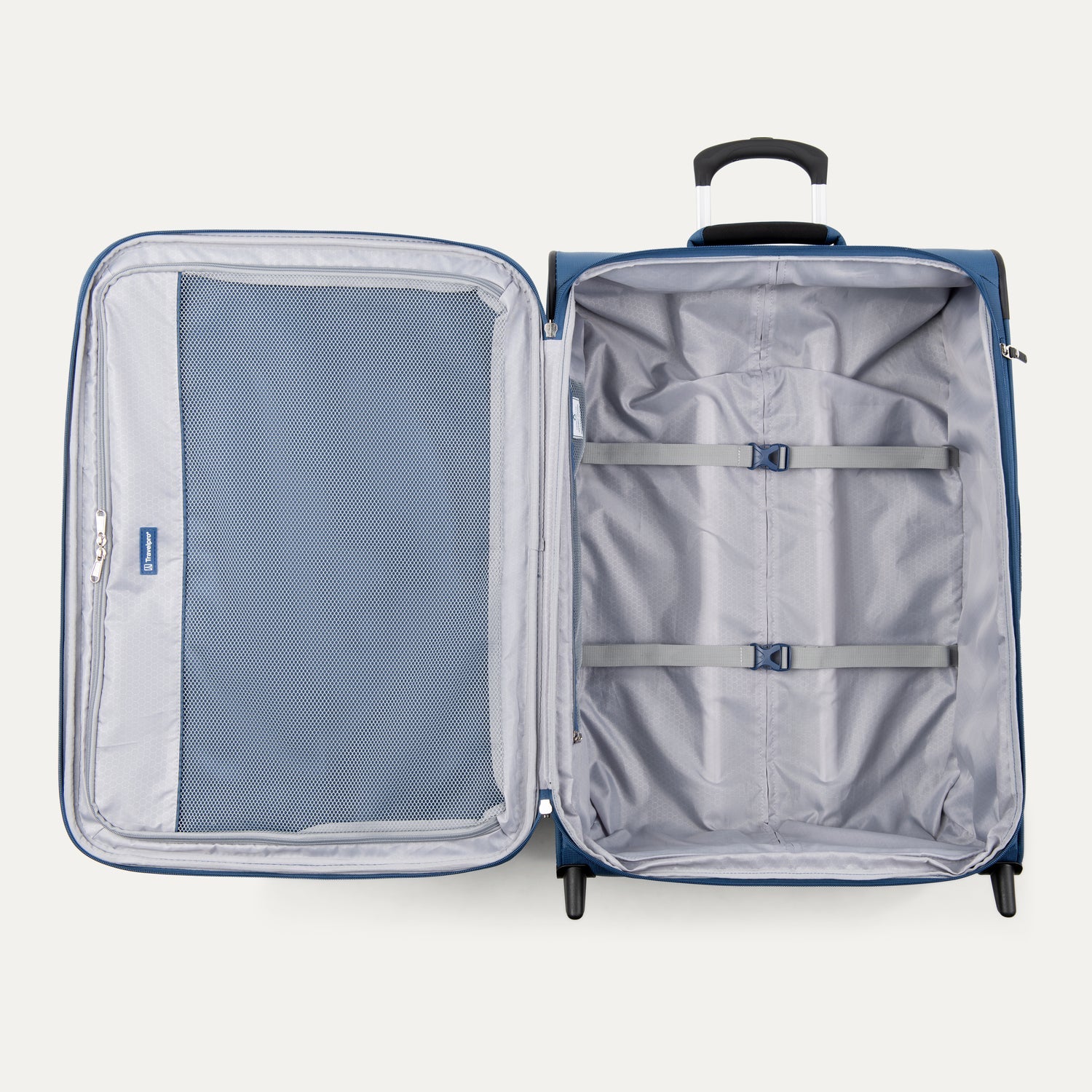 Travelpro Maxlite 5 26" Medium Check-In Expandable Rollaboard in Ensign Blue — interior view