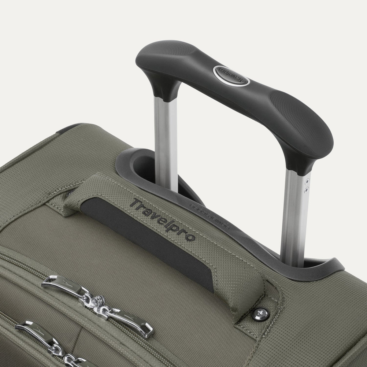 Travelpro Maxlite 5 21" Expandable Carry-On Spinner in Slate Green — detail view