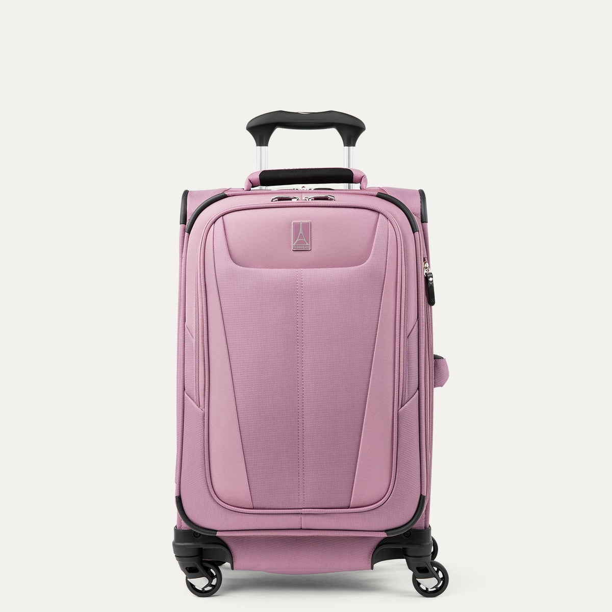 Travelpro Maxlite 5 21" Expandable Carry-On Spinner in Orchid Pink — front view