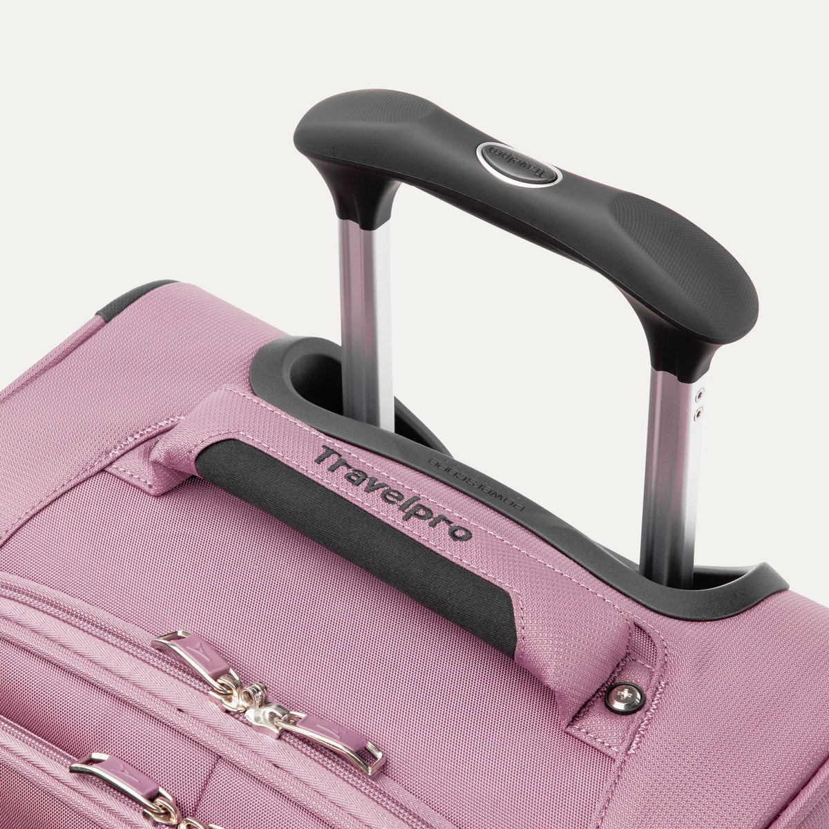 Travelpro Maxlite 5 21" Expandable Carry-On Spinner in Orchid Pink — detail view 2