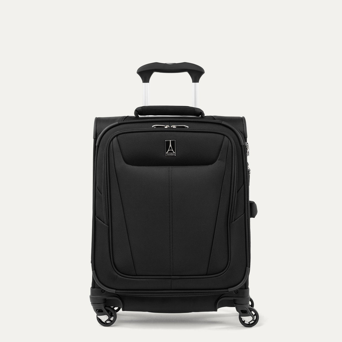 Travelpro Maxlite 5 International Carry-On Spinner in Black — front view