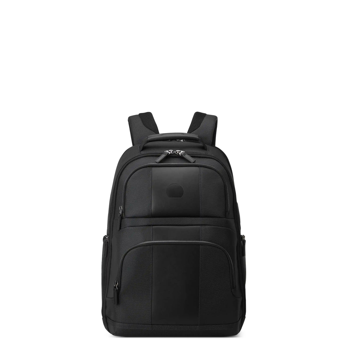 Delsey Wagram Laptop Backpack in Black — front view # color_Black
