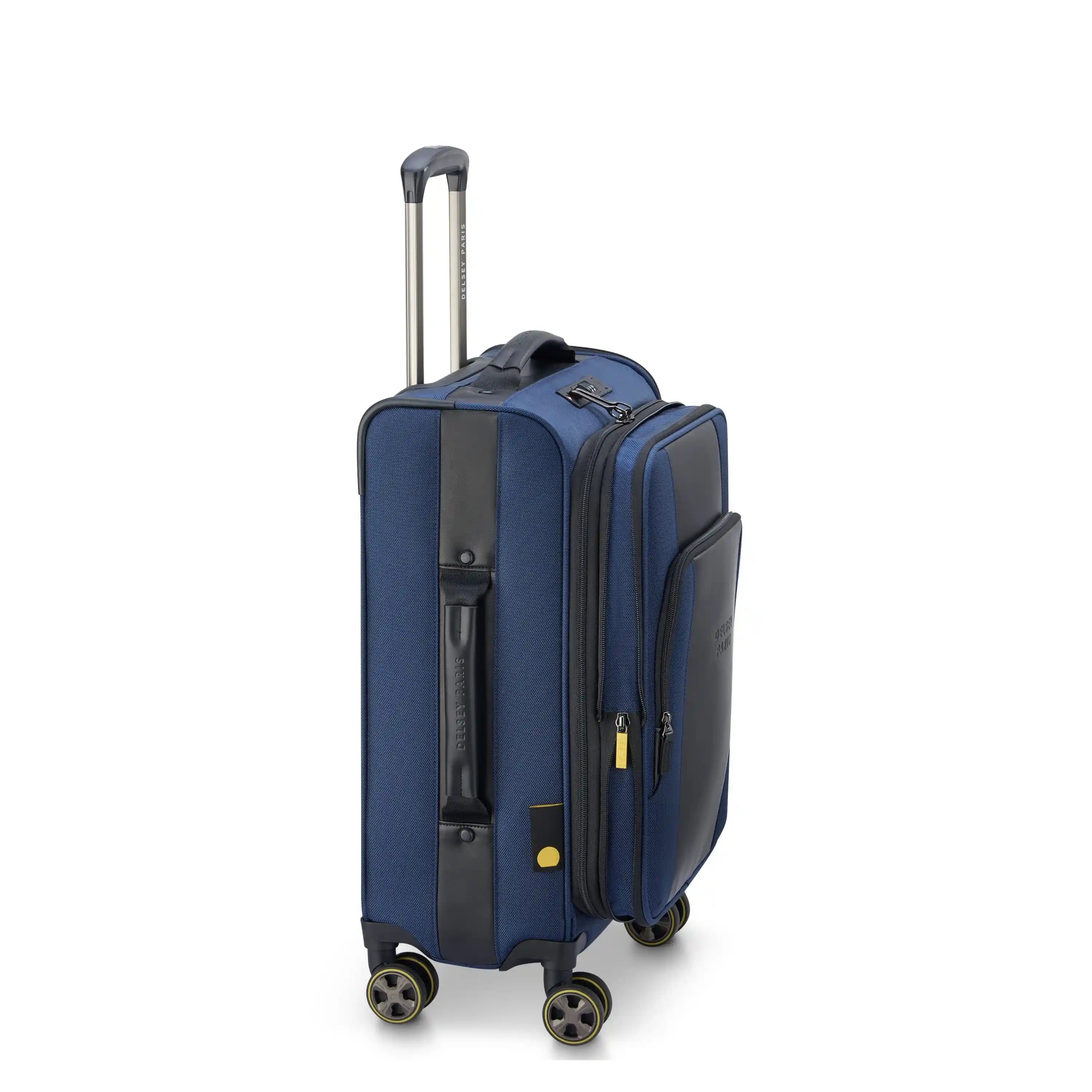 Delsey Wagram Carry-On Plus Expandable Spinner in Navy — angle view 3 # color_Navy