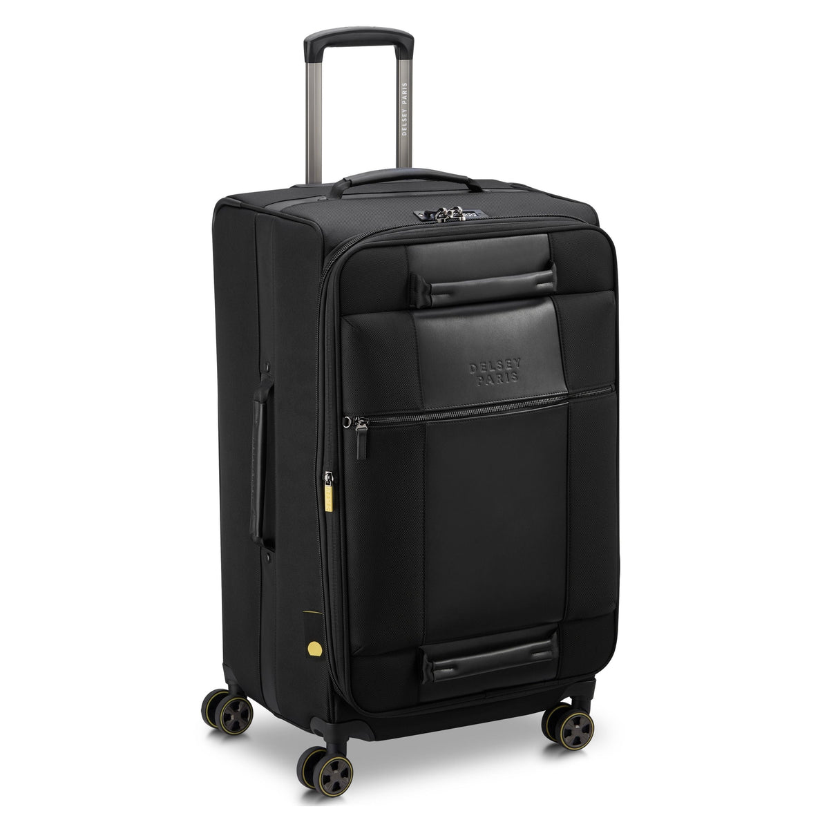 Delsey Wagram Medium Trunk Expandable Spinner in Black — angle view 2 # color_Black