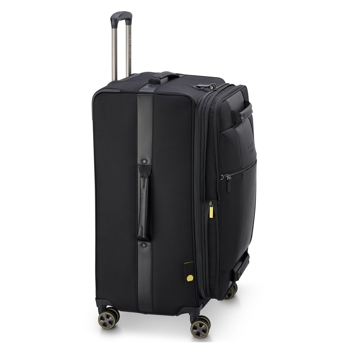 Delsey Wagram Medium Trunk Expandable Spinner in Black — angle view 3 # color_Black
