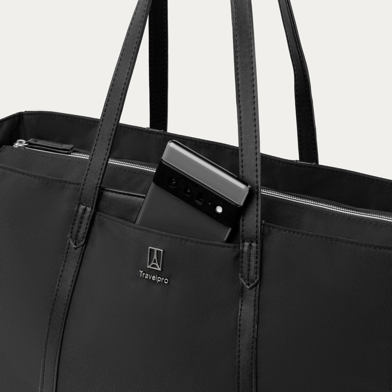 Travelpro Maxlite Women’s Tote in Black — detail view