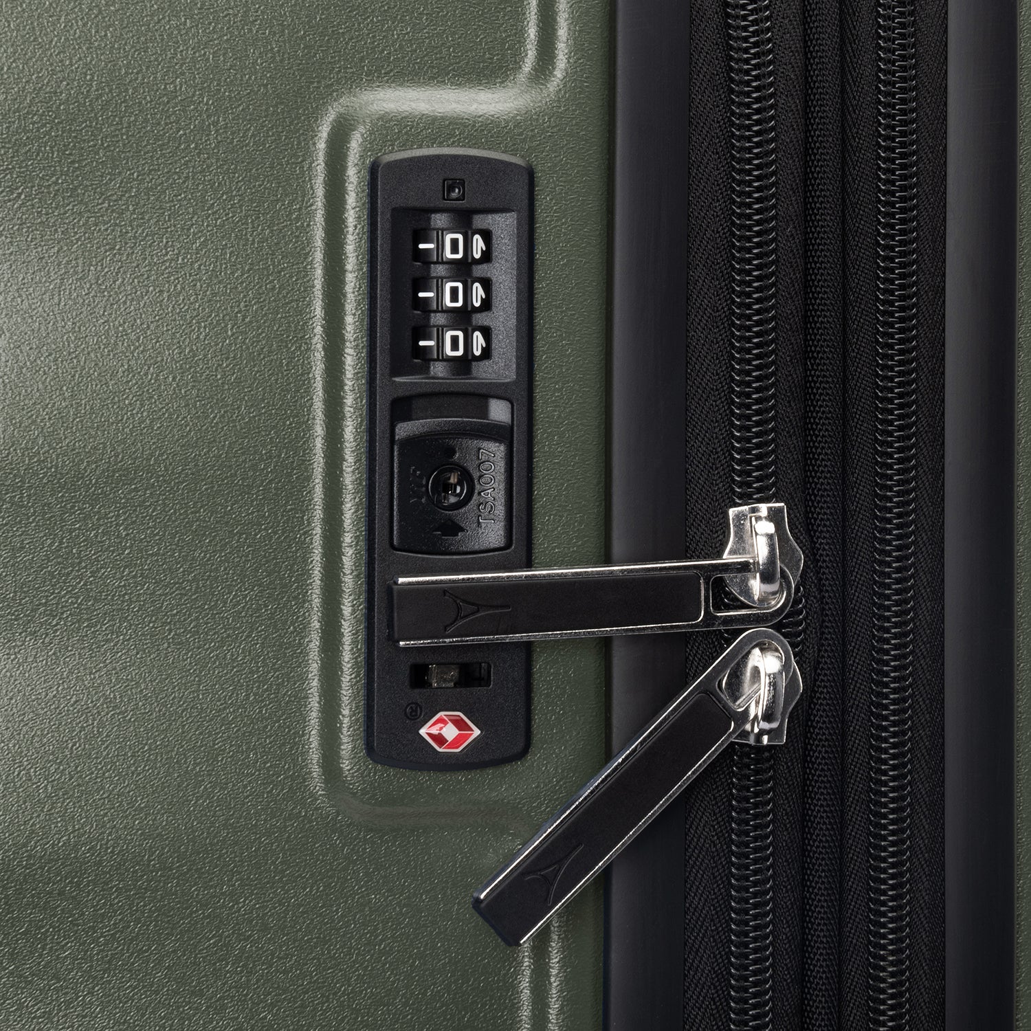 Travelpro Maxlite Air V2 Compact Carry-On Hardside Spinner in Slate Green — detail view