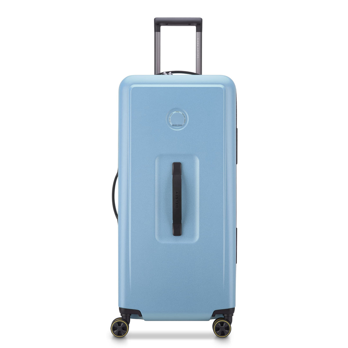 Delsey Turenne 2.0 Large Trunk Spinner in Blue Grey — front view # color_Blue Grey