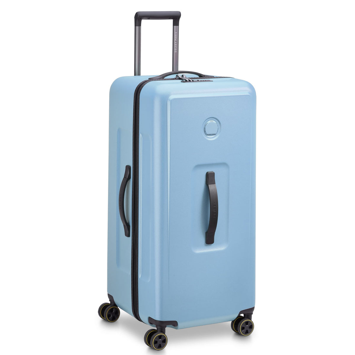 Delsey Turenne 2.0 Large Trunk Spinner in Blue Grey — angle view 2 # color_Blue Grey