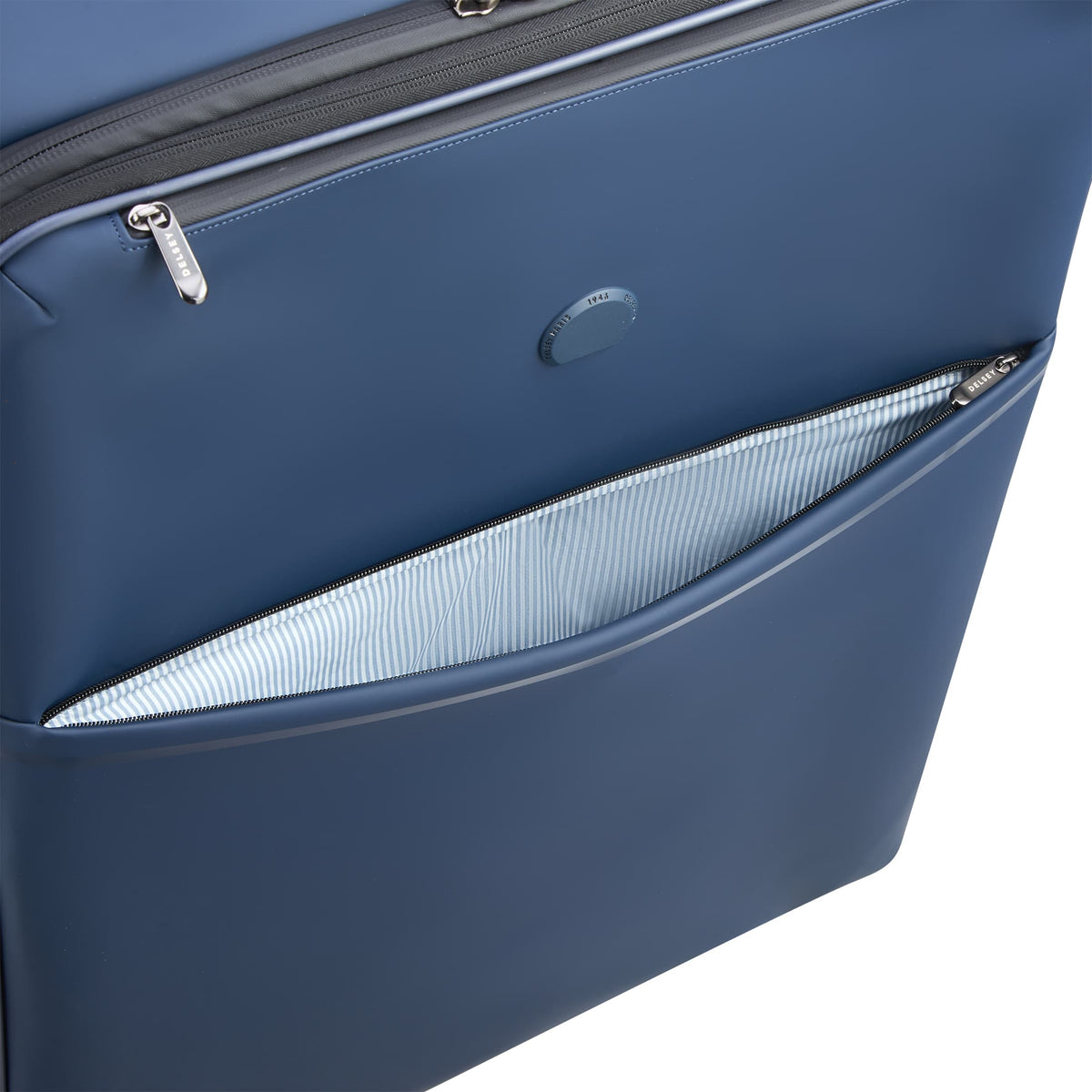 Delsey Turenne Soft Large Expandable Spinner in Navy — interior view 3