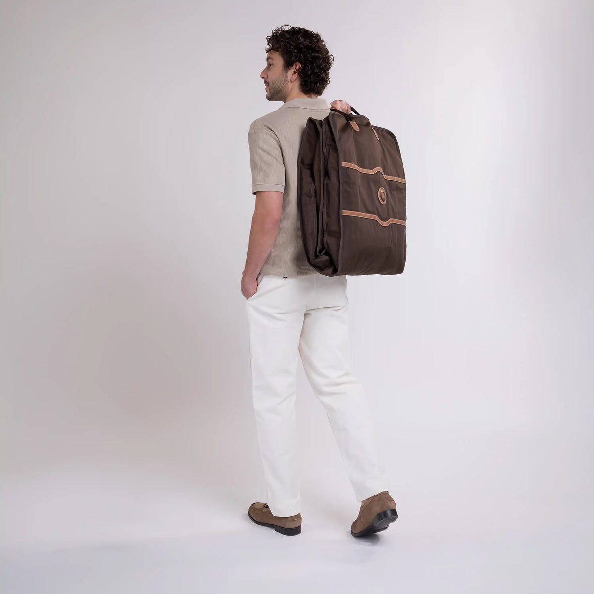 Delsey Chatelet Air 2.0 Garment Cover in Brown — lifestyle # color_Brown
