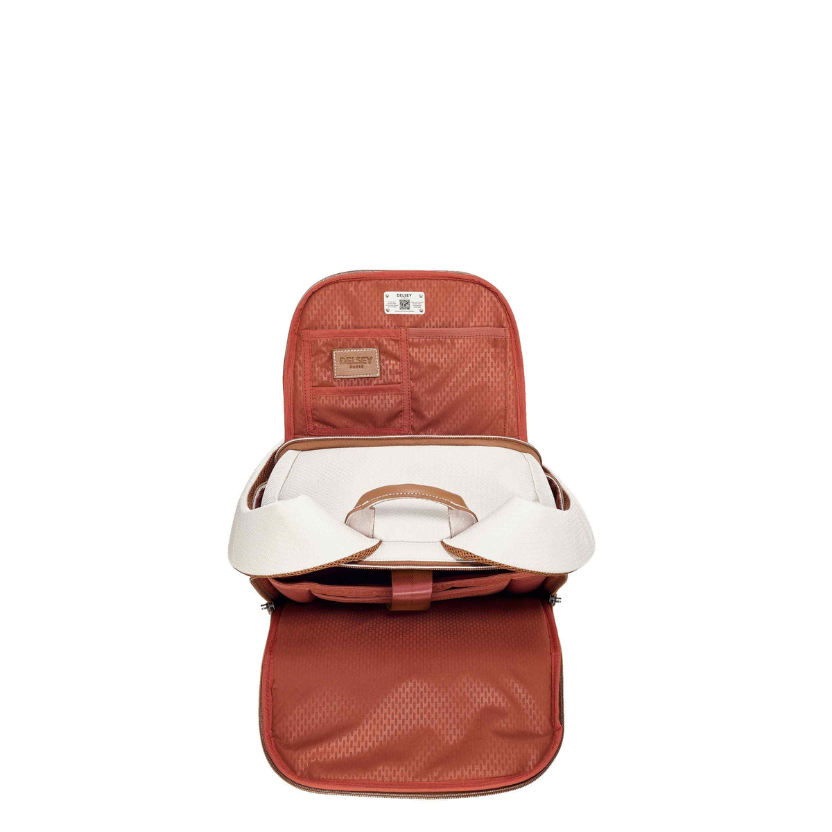 Delsey Chatelet Air 2.0 Laptop Backpack in Angora — interior view 2 # color_Angora