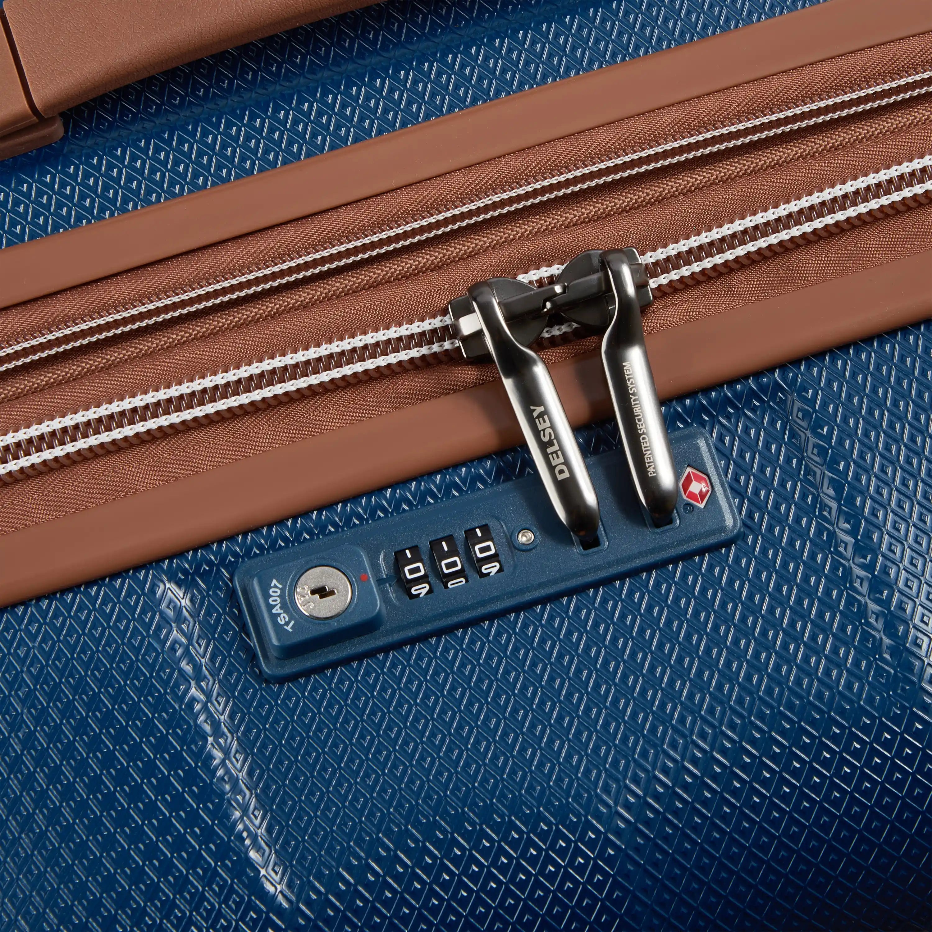 Delsey Carrousel Large Expandable Spinner in Navy — detail view 2 # color_Navy