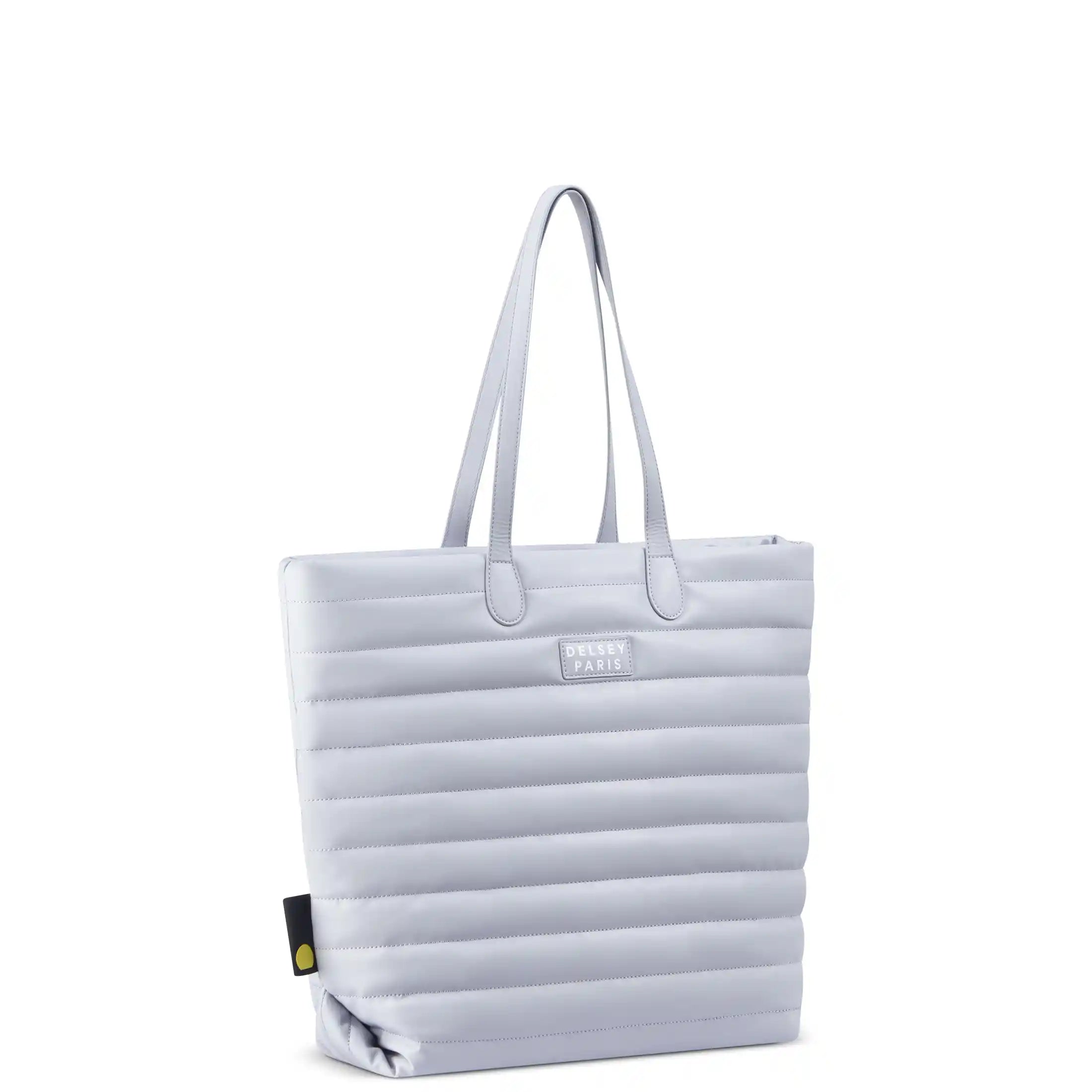 Delsey Cruise 3.0 Softside Tote Travel Bag with Laptop Pocket in Platinum — angle view 2 # color_Platinum