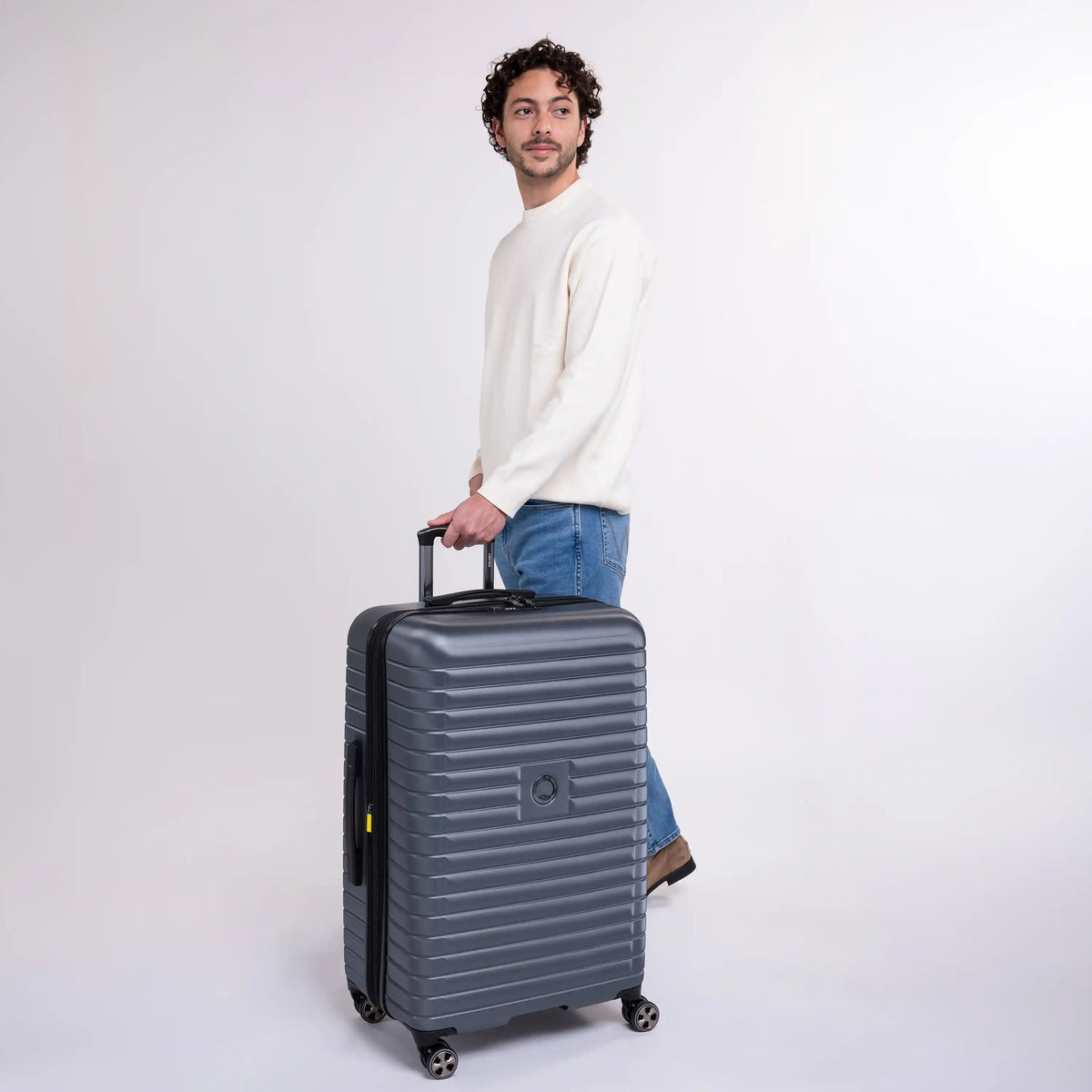 Delsey Cruise 3.0 Large Expandable Spinner in Graphite — lifestyle # color_Graphite