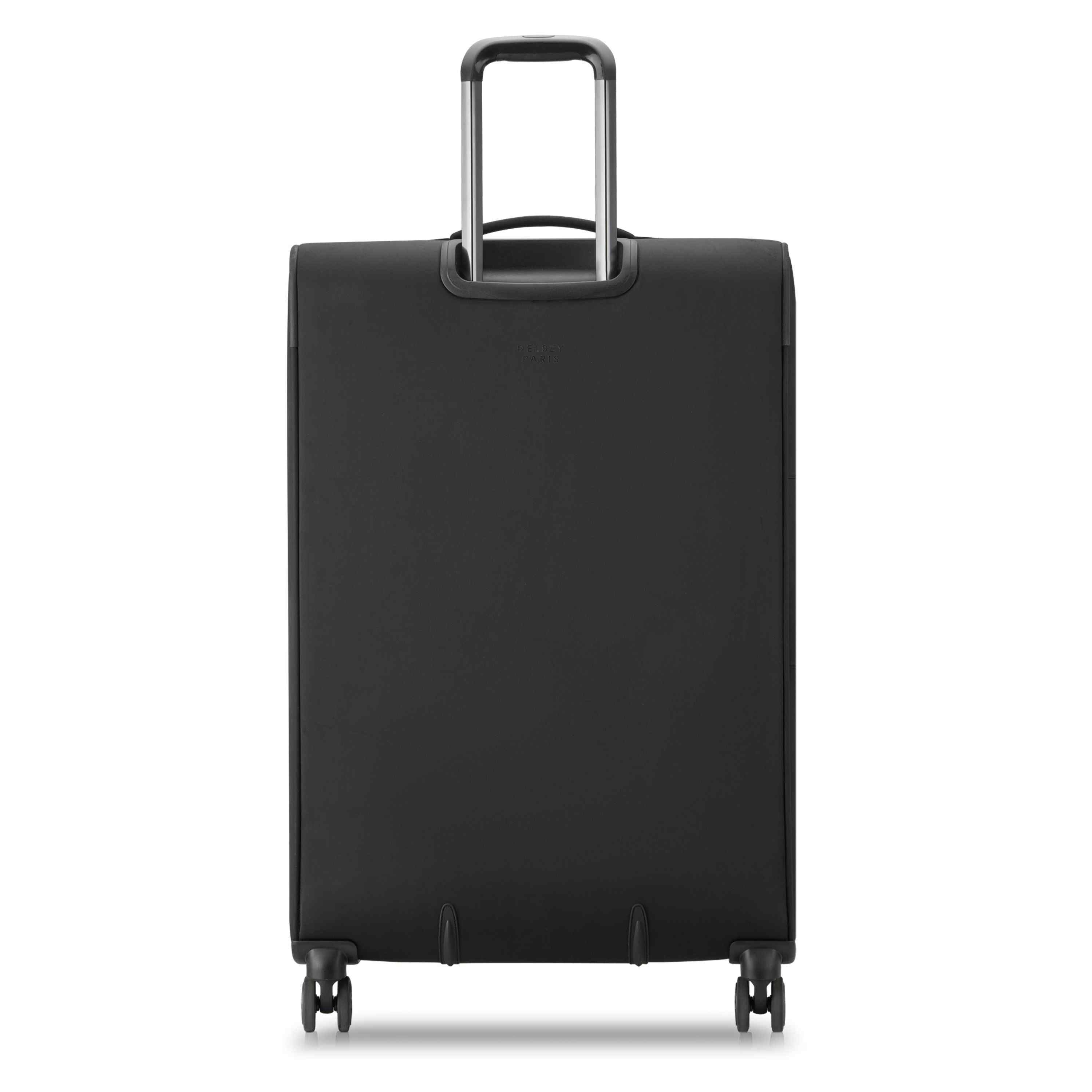 Delsey Cruise 3.0 Softside Large Expandable Spinner in Black — back view # color_Black