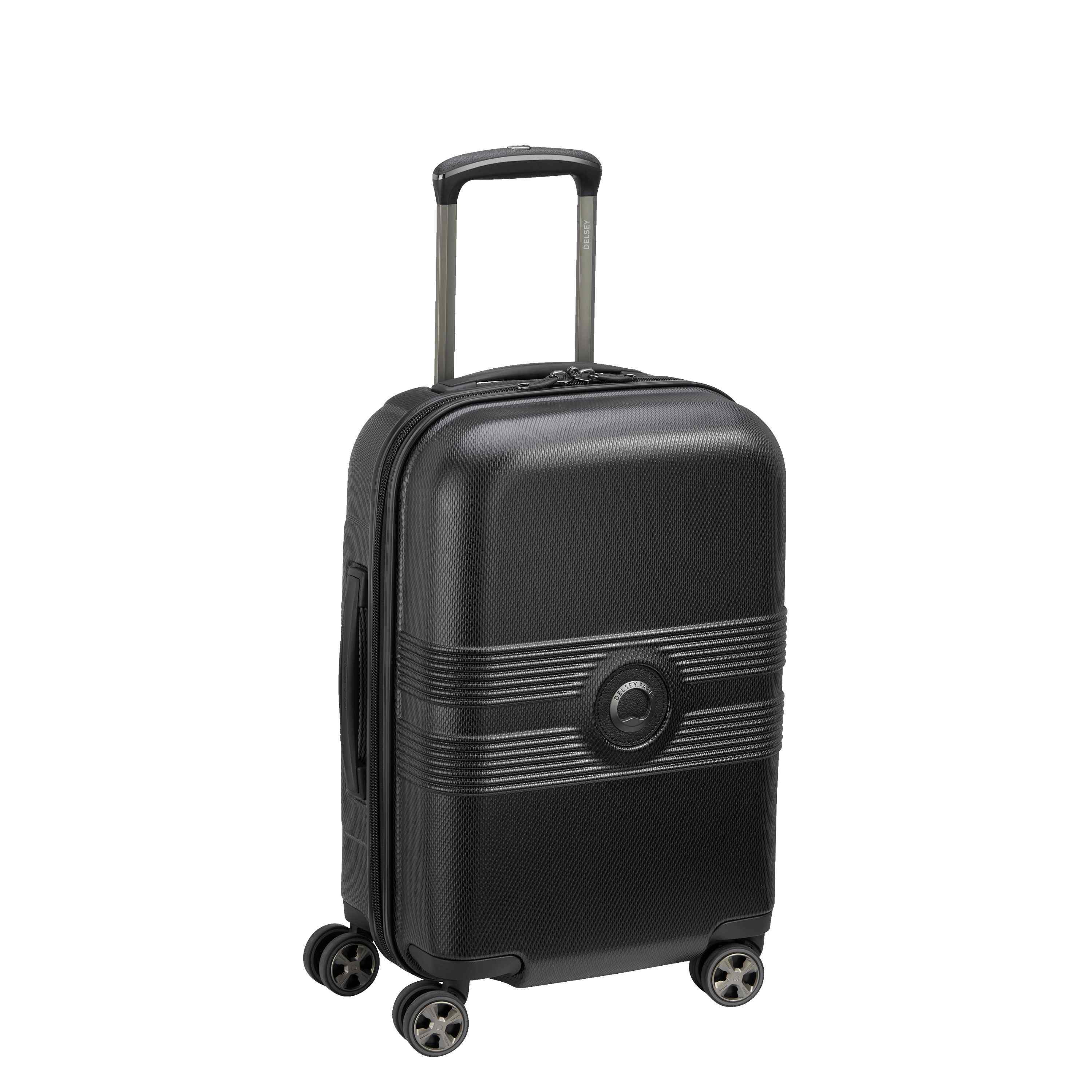 Delsey Flanerie SE Carry-On Spinner in Black — front view # color_Black