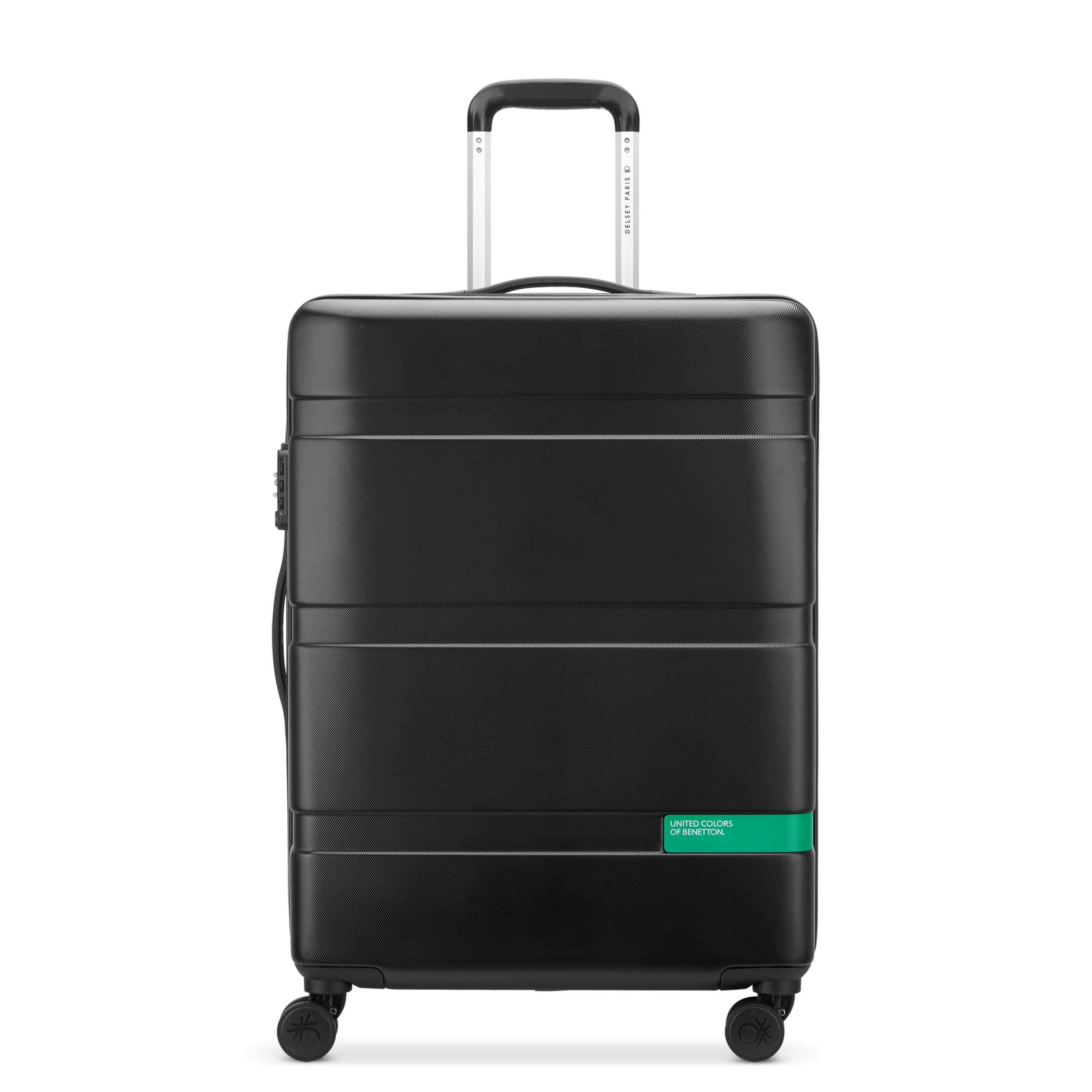 Delsey NOW! Hardside Medium Spinner in Black — front view # color_Black