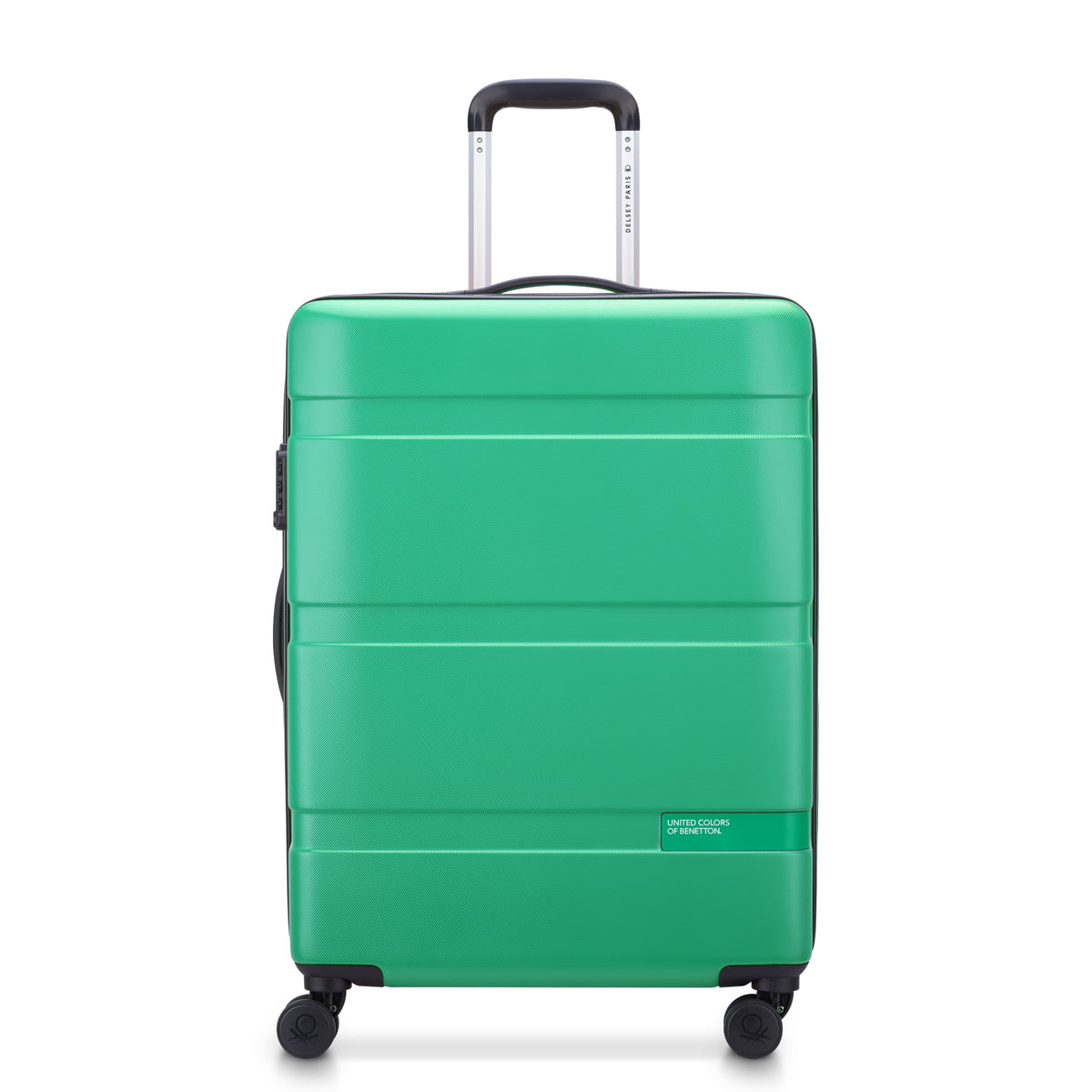 Delsey NOW! Hardside Medium Spinner in Green — front view # color_Green