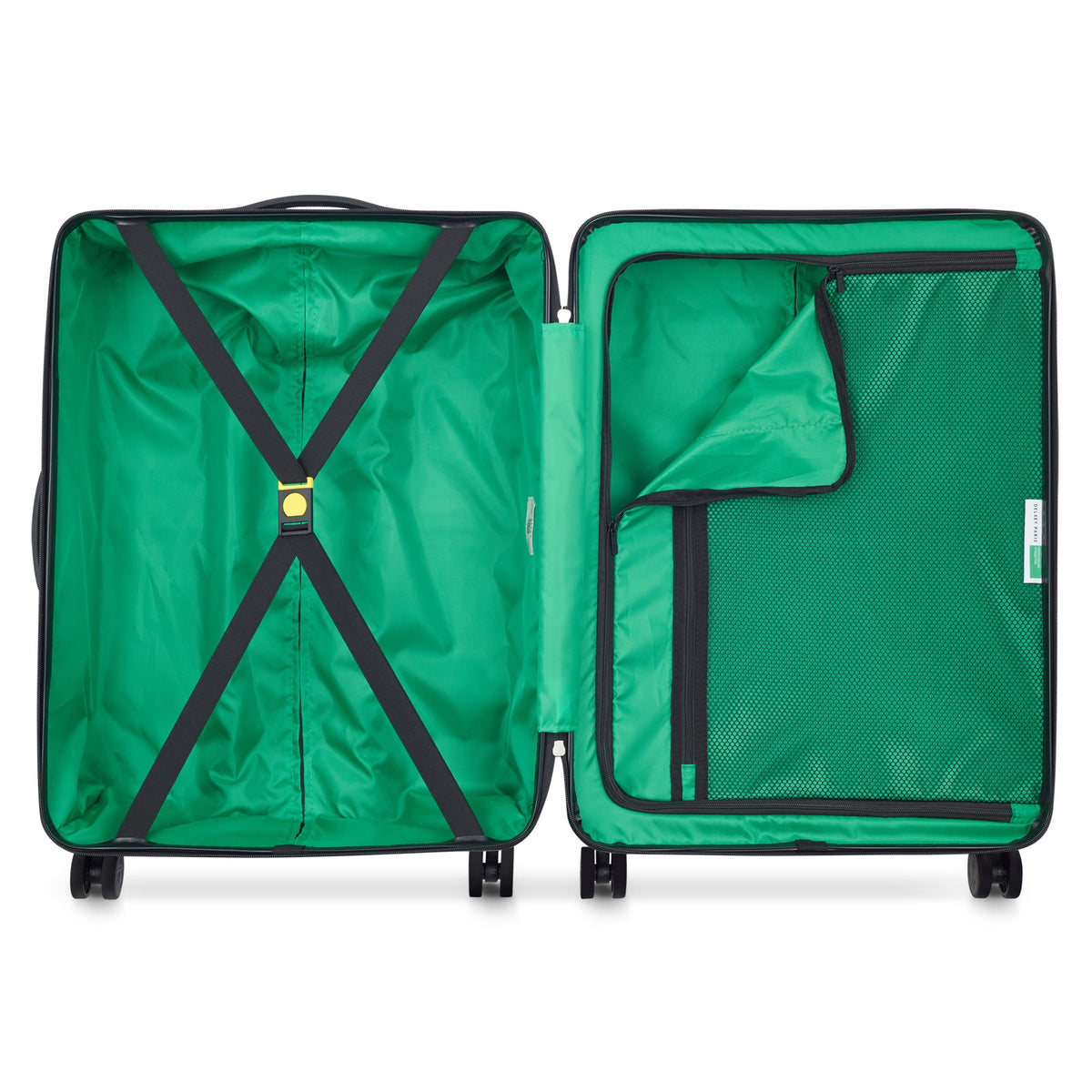 Delsey NOW! Hardside Medium Spinner in Red — interior view # color_Red