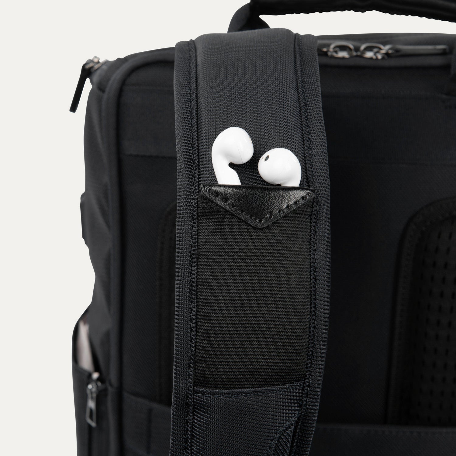 Travelpro Crew Executive Choice 3 Medium Top Load Backpack in Jet Black — lifestyle