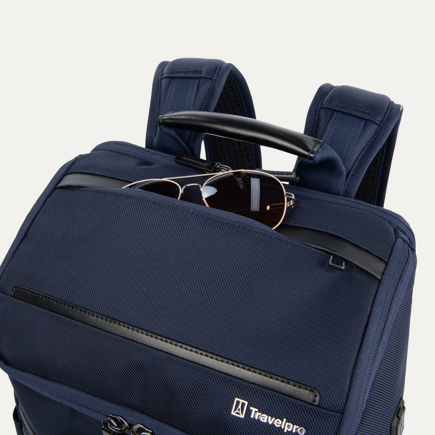 Travelpro Crew Executive Choice 3 Medium Top Load Backpack in Patriot Blue — lifestyle 3