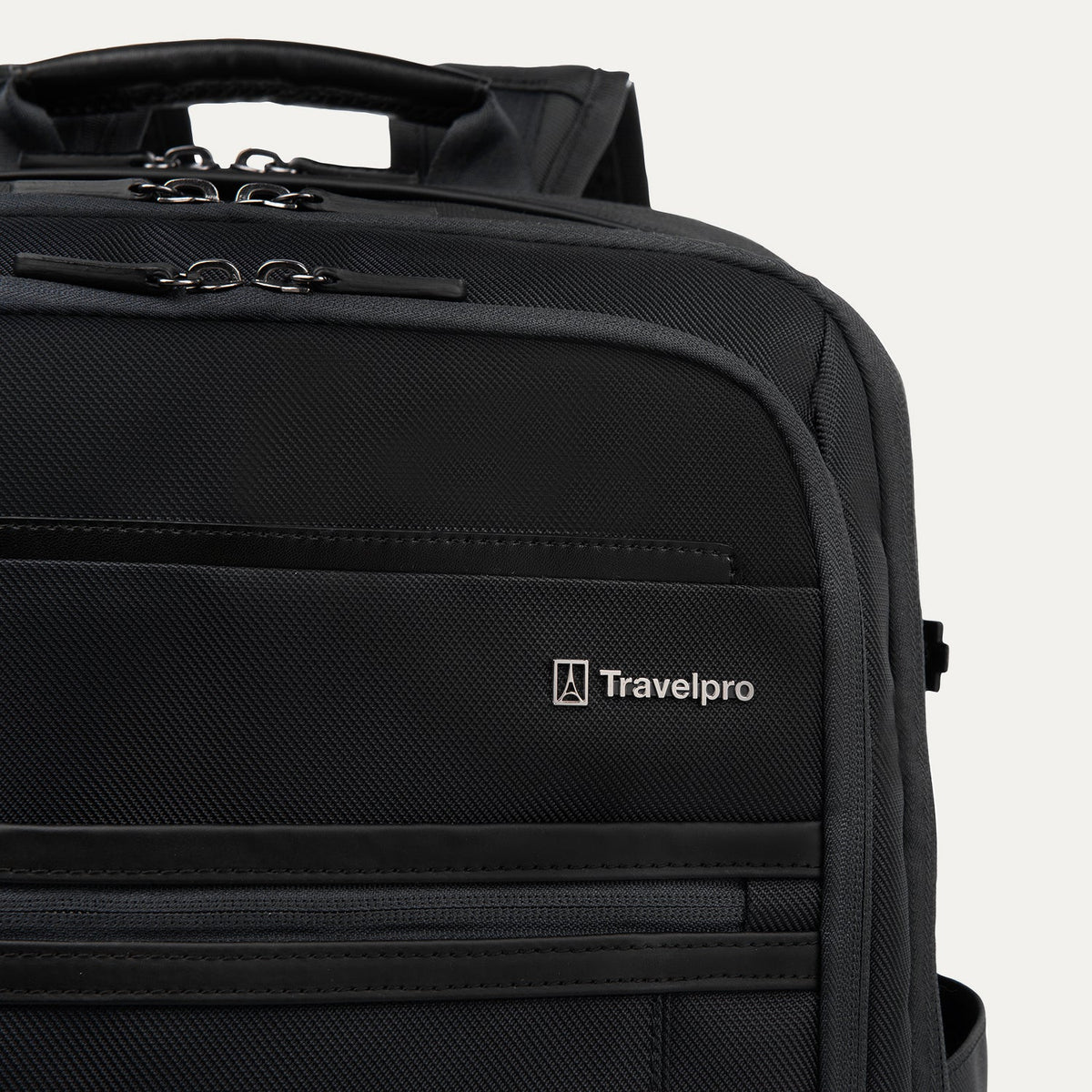 Travelpro Crew Executive Choice 3 Large Travel Backpack in Jet Black — detail view 4