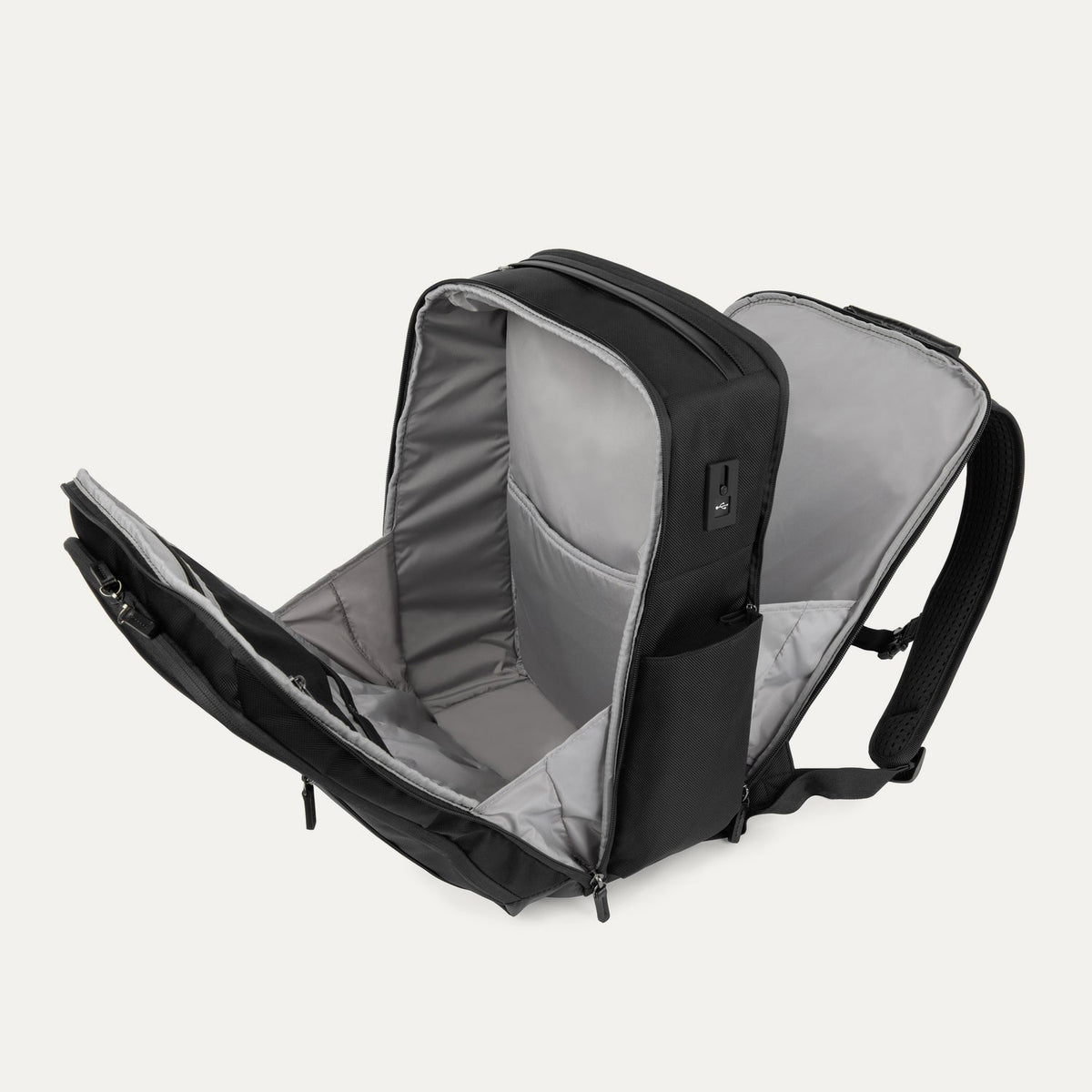 Travelpro Crew Executive Choice 3 Large Travel Backpack in Jet Black — interior view 2