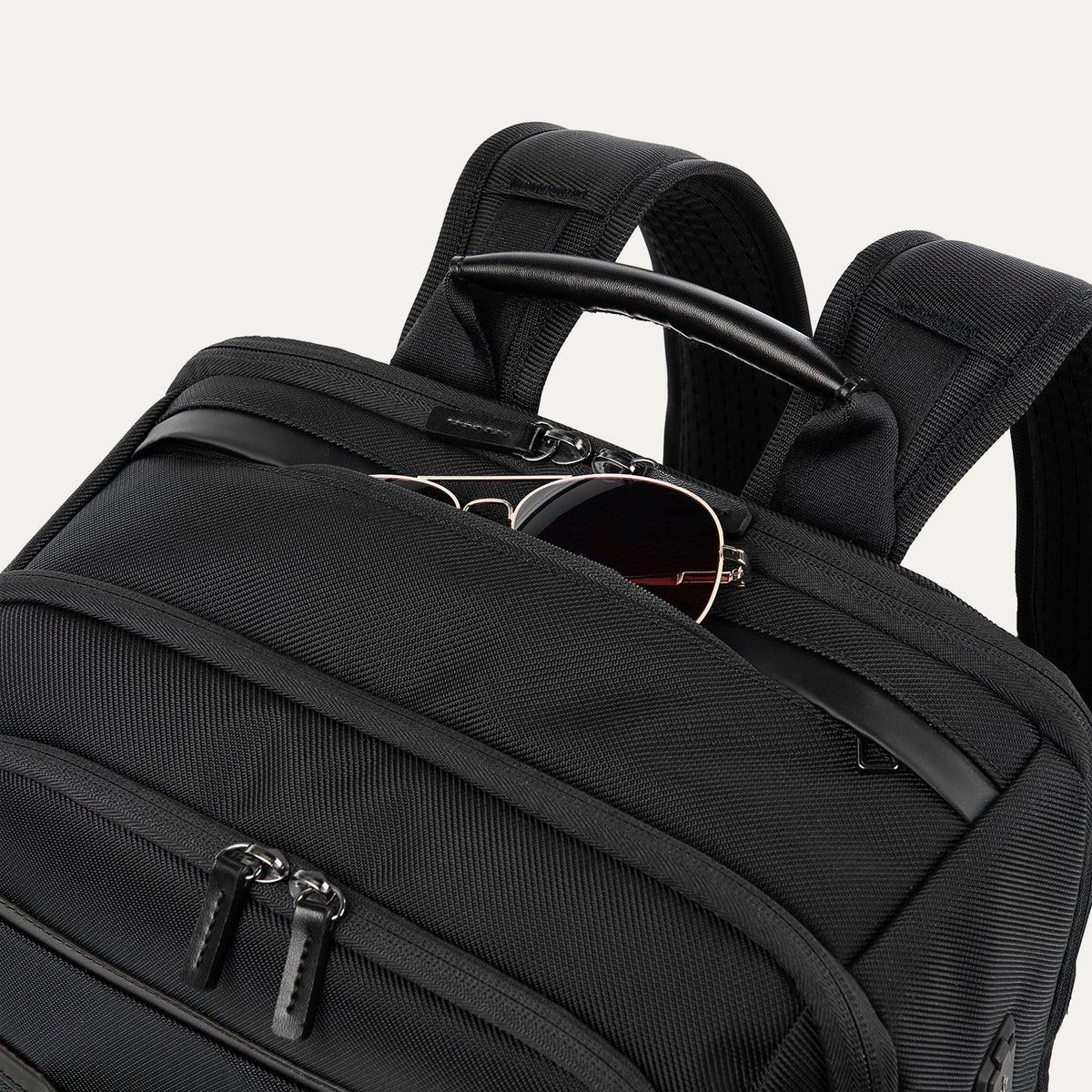 Travelpro Crew Executive Choice 3 Large Travel Backpack in Jet Black — detail view 3