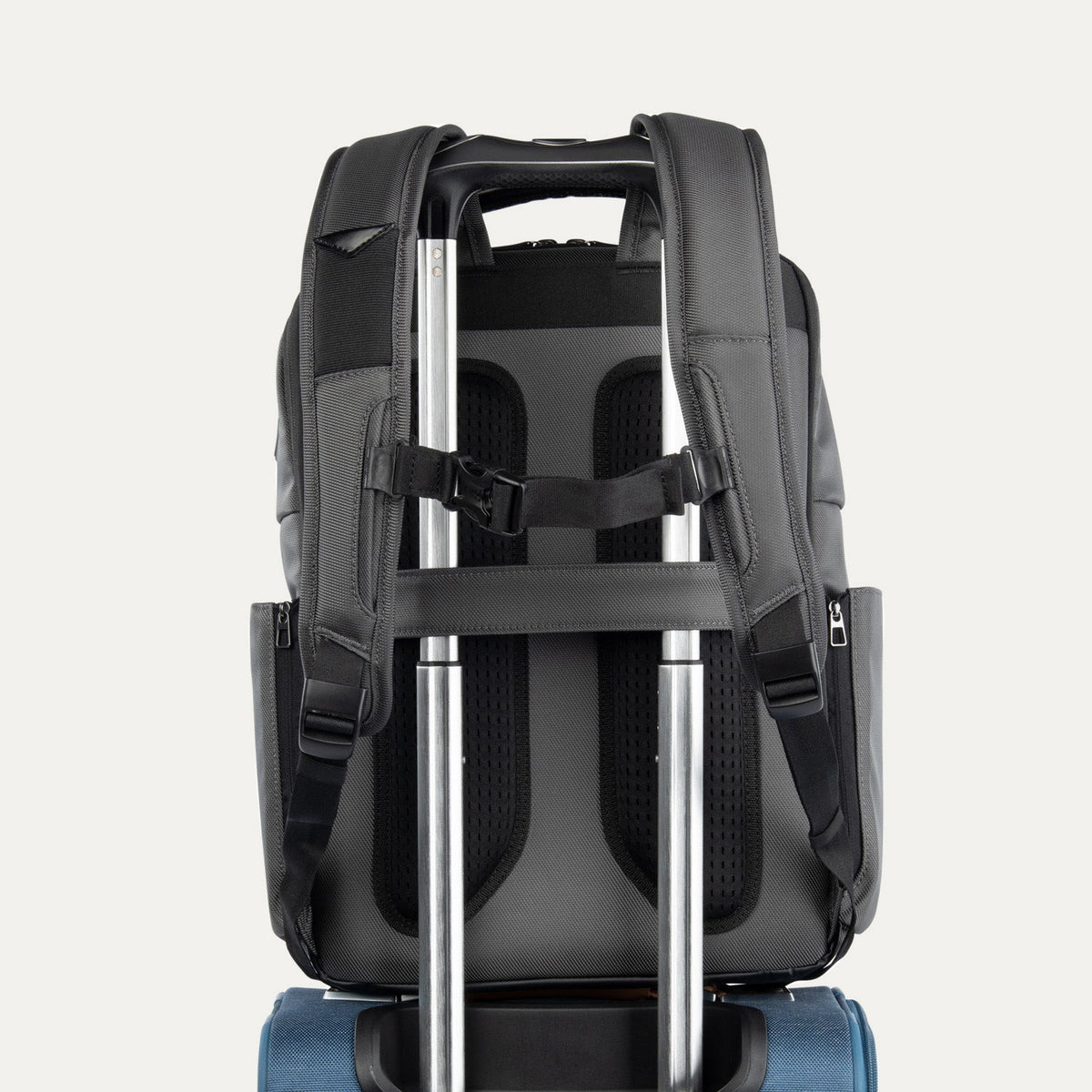 Travelpro Crew Executive Choice 3 Large Travel Backpack in Grey — back view