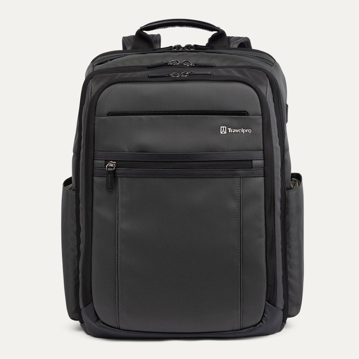 Travelpro Crew Executive Choice 3 Large Travel Backpack in Grey — front view