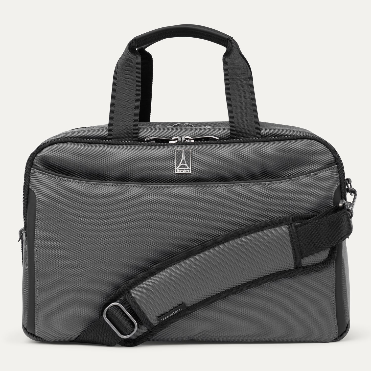 Travelpro Crew Classic UnderSeat Tote in Titanium Grey — front view
